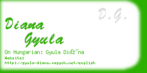 diana gyula business card